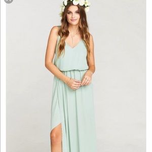 Show Me Your MuMu Mint Green Bridesmaid Dress.